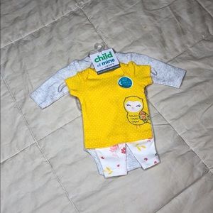 NWT Child Of Mine by Carter’s 3 piece set preemie.